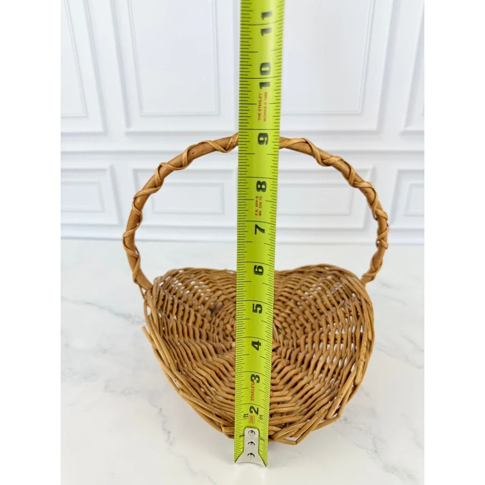 VTG Woven Wicker Petite Garden Gathering Basket 9